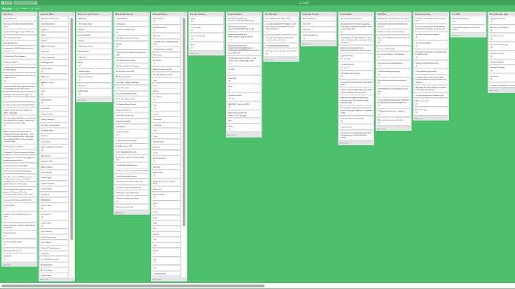 My ideas on Trello